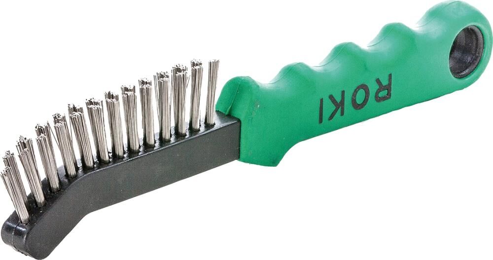 LESSMANN Drahtbürste 0,3mm Edelstahl glatt ROKI