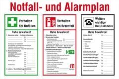 Notfall- und Alarmplan Kunststoff PVC