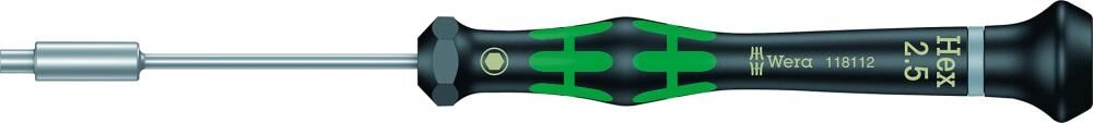 WERA Elektronik-Schraubendreher außensechskant 2,5mm