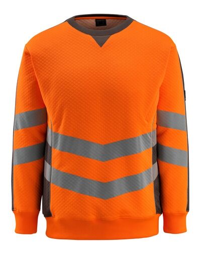 MASCOT Warnschutz-Sweatshirt Wigton Gr. M hi-vis orange/anthrazit 50126-932