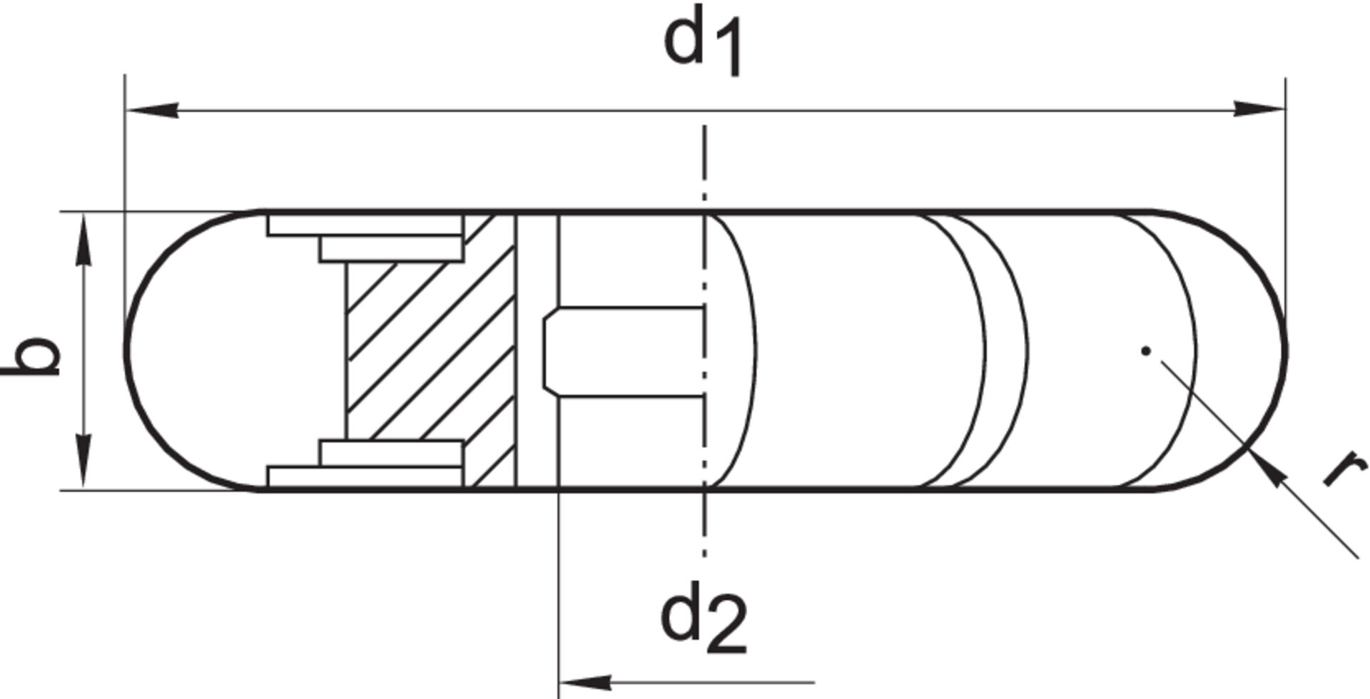 FORMAT Halbrundfräser DIN856 HSS 80x11mm R 5,5