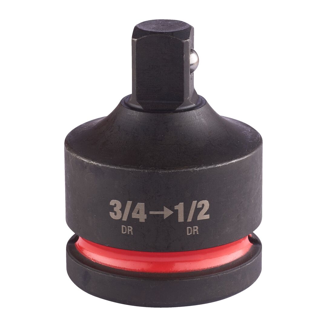 MILWAUKEE Schlagnuss Adapter 3/4" vierkant auf 1/2" vierkant SHOCKWAVE
