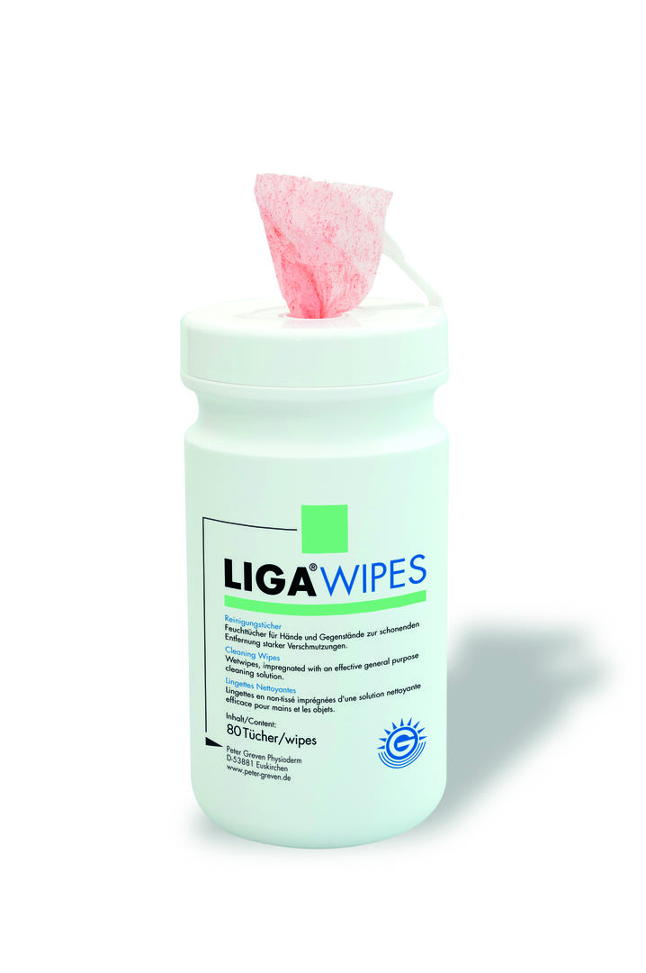 LORDIN Wipes Feuchttücher für Hände & Gegenstände Dose 80 Tücher 20x27 cm