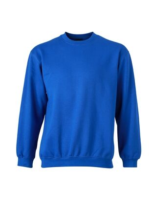 JAMES & NICHOLSON Sweatshirt Rundhals Heavy royal Gr. M
