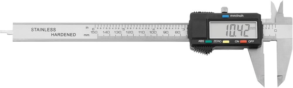 FORTIS Taschenmessschieber Digital 150mm ohne Datenausgang links
