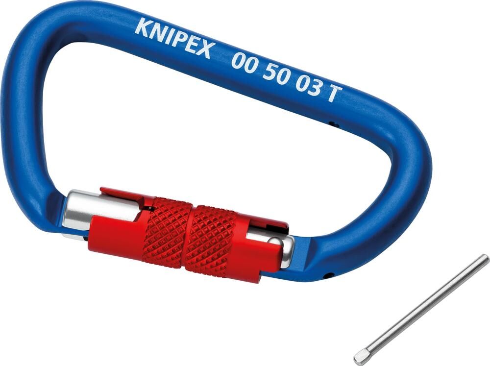 KNIPEX Materialkarabiner 2 Stück 00 50 03 T BK