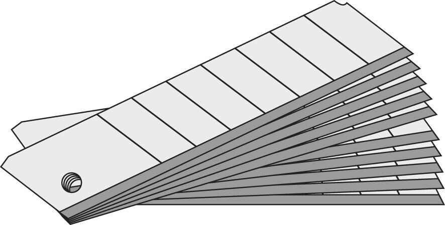 LUTZ Abbrechklinge 25mm Pack a 10St.
