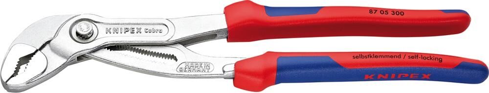KNIPEX Hightech-Wasserpumpenzange 300mm Cobra Mehrkomponenten-Hülle 87 05 300