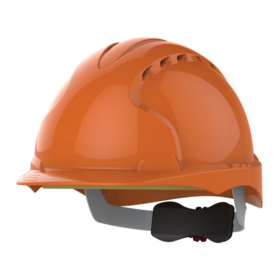 JSP Schutzhelm EVO3 AJF170 belüftet mit Schirm orange