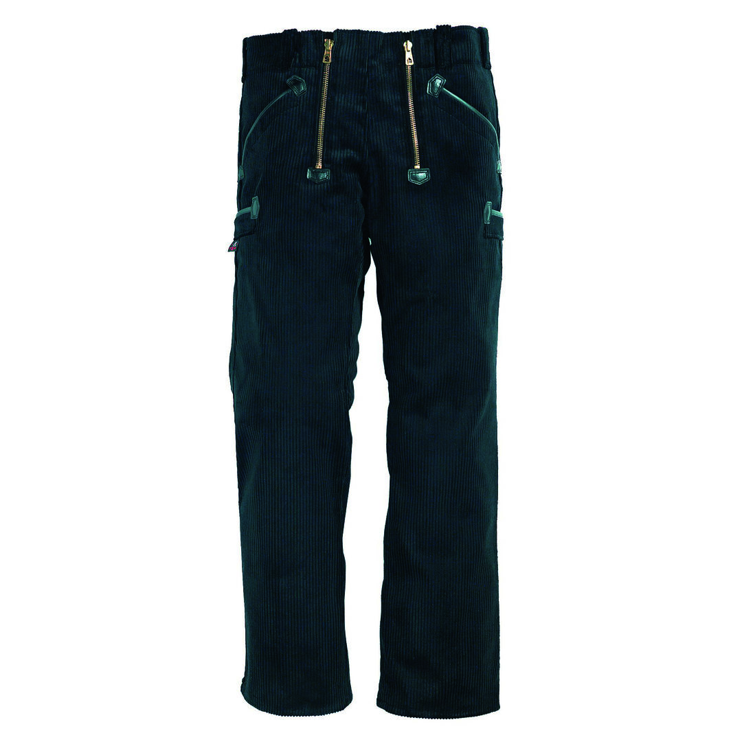 FHB Zunfthose Trenkercord PAUL 500/08 schwarz ohne Schlag Gr. 48