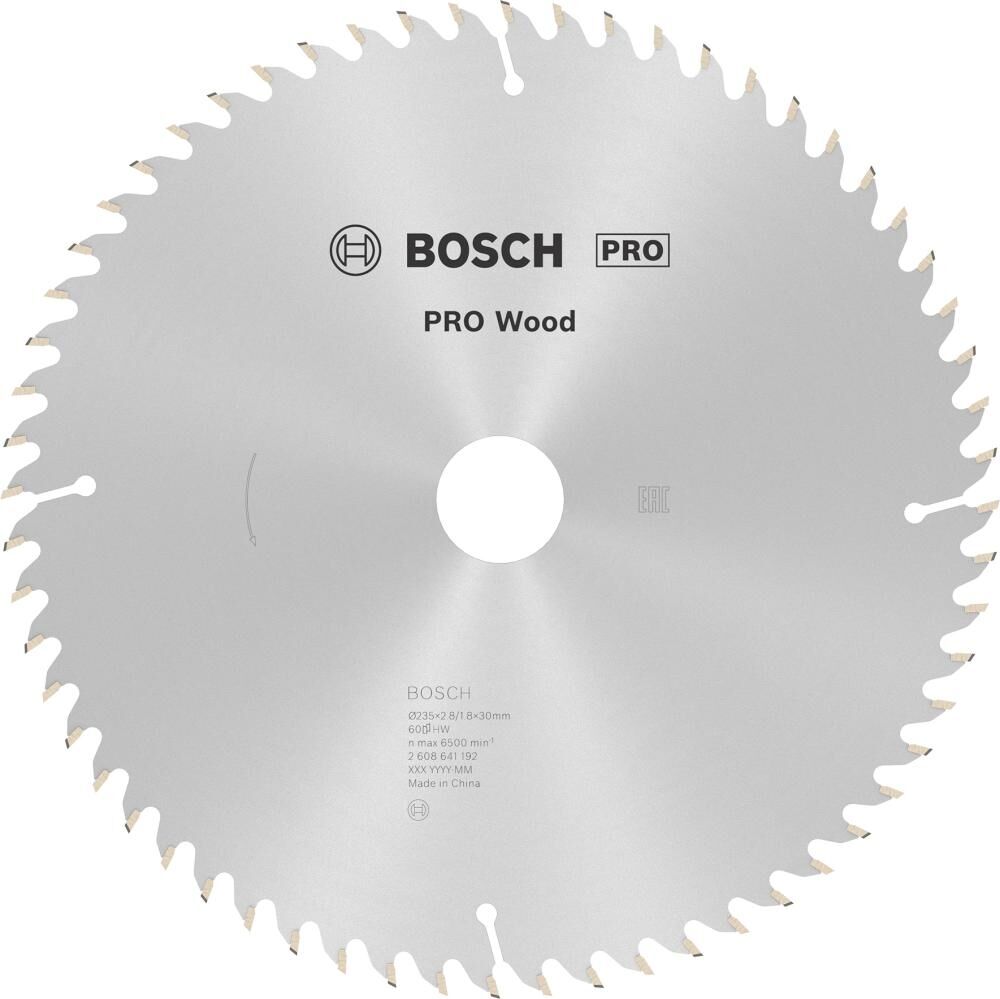 BOSCH Kreissägeblatt 235x30/25 60WZ OPTILINE SB 2,8