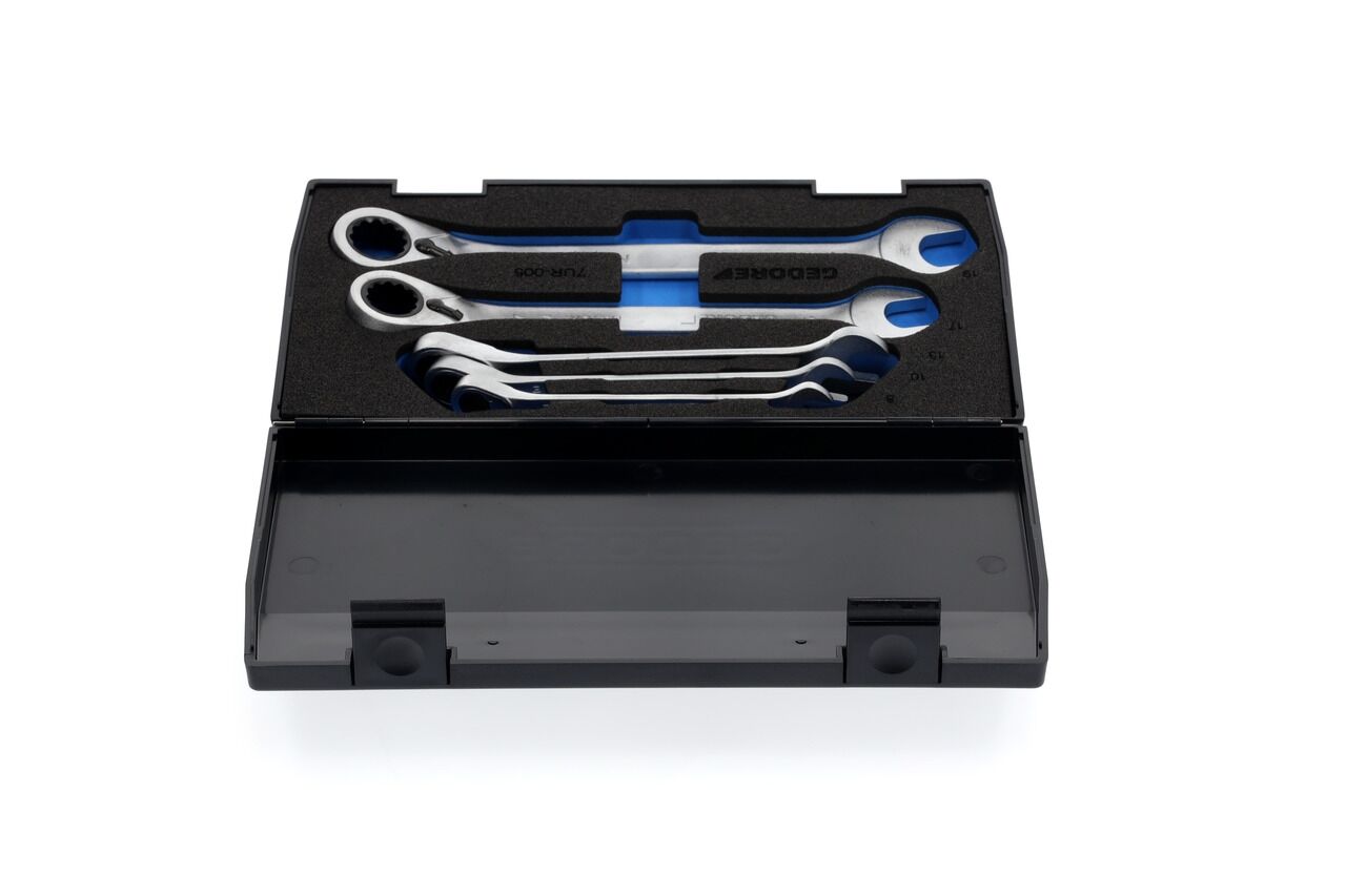 GEDORE Maulschlüsselsatz mit Ringratsche 5-teilig 7 UR-005 2327651