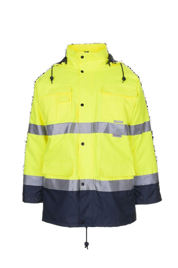 PLANAM Warnschutz Parka 2057 Atmungsaktiv Gelb/Marine Gr. S