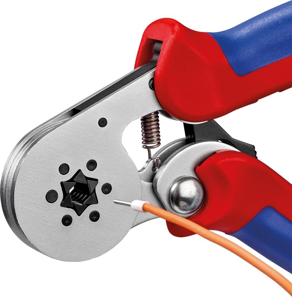 KNIPEX Selbsteinstellende Crimpzange 180mm für Aderendhülsen verchromt 97 55 14