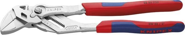 KNIPEX Zangenschlüssel 180mm Mehrkomponenten-Hülle verchromt 86 05 180