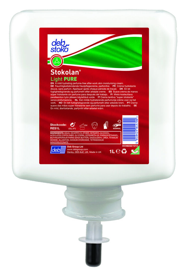 SC JOHNSON STOKOLAN Light Pure Hautpflegecreme 1000ml Kartusche