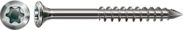 SPAX Fassadenschraube T-STAR+ CUT T15 4,5x70mm A2 Linsensenkkopf Teilgewinde 100 Stück