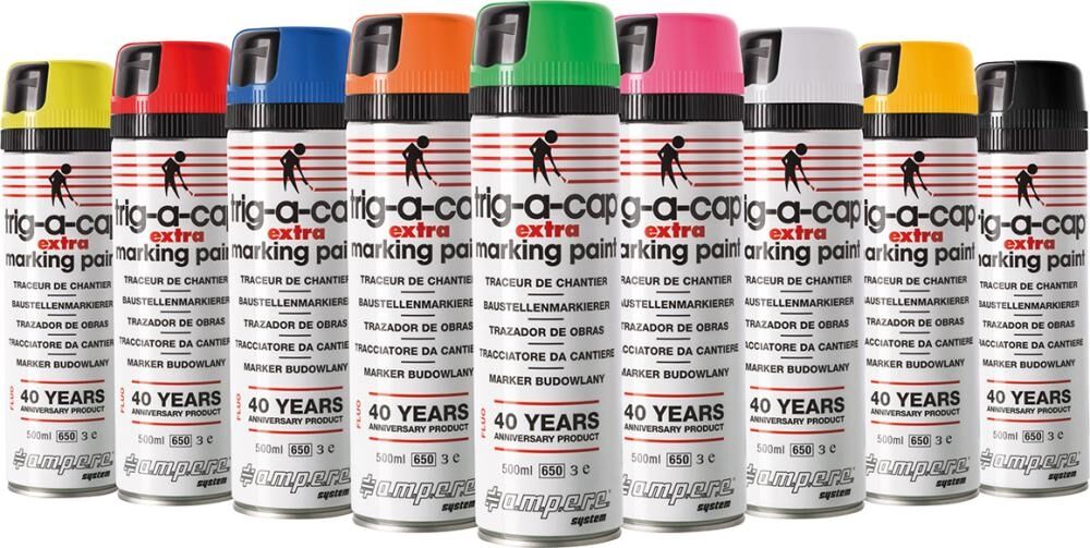 AMPERE Baustellenmarkierspray t-a-c extra 500ml rot fl