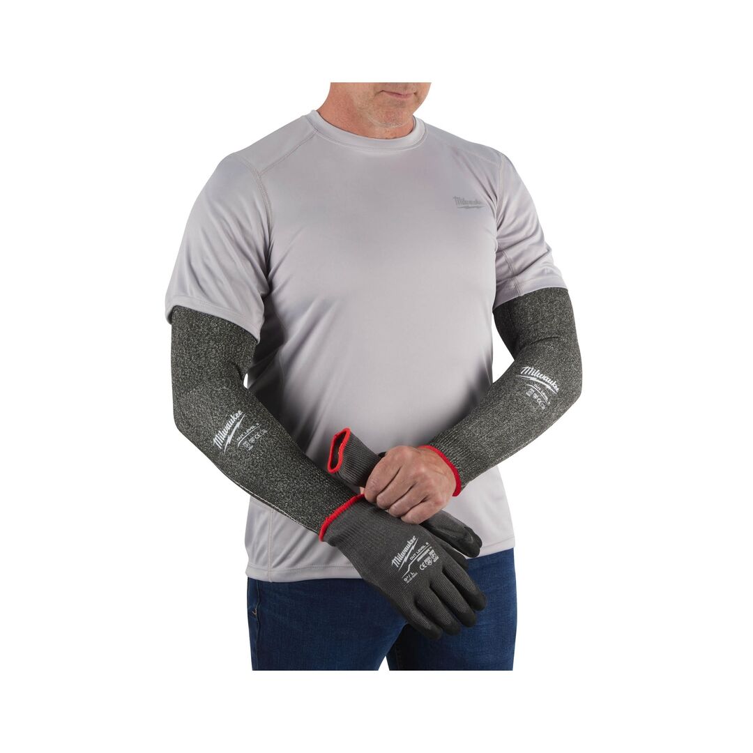 MILWAUKEE Arm-Schnittschutz Klasse E 40 cm grau