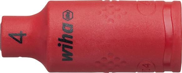 WIHA 1/4" Steckschlüsseleinsatz isoliert 4mm