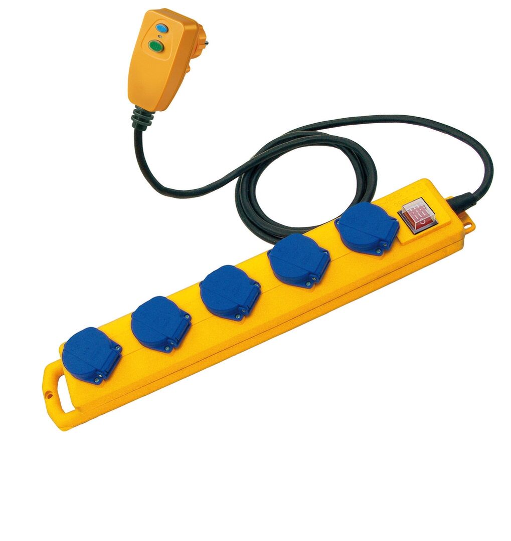 BRENNENSTUHL Steckdosenleiste FI-Safe 5m H07RN-F3G1,5