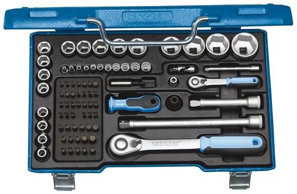 GEDORE Steckschlüssel Set 1/4"+1/2" 81-teilig 19 V20 U-20