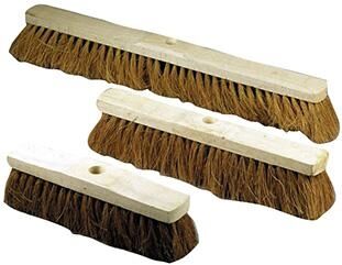 WEMAG Saalbesen Kokos 6-Reihig mit Schrägem Stielloch 40 cm