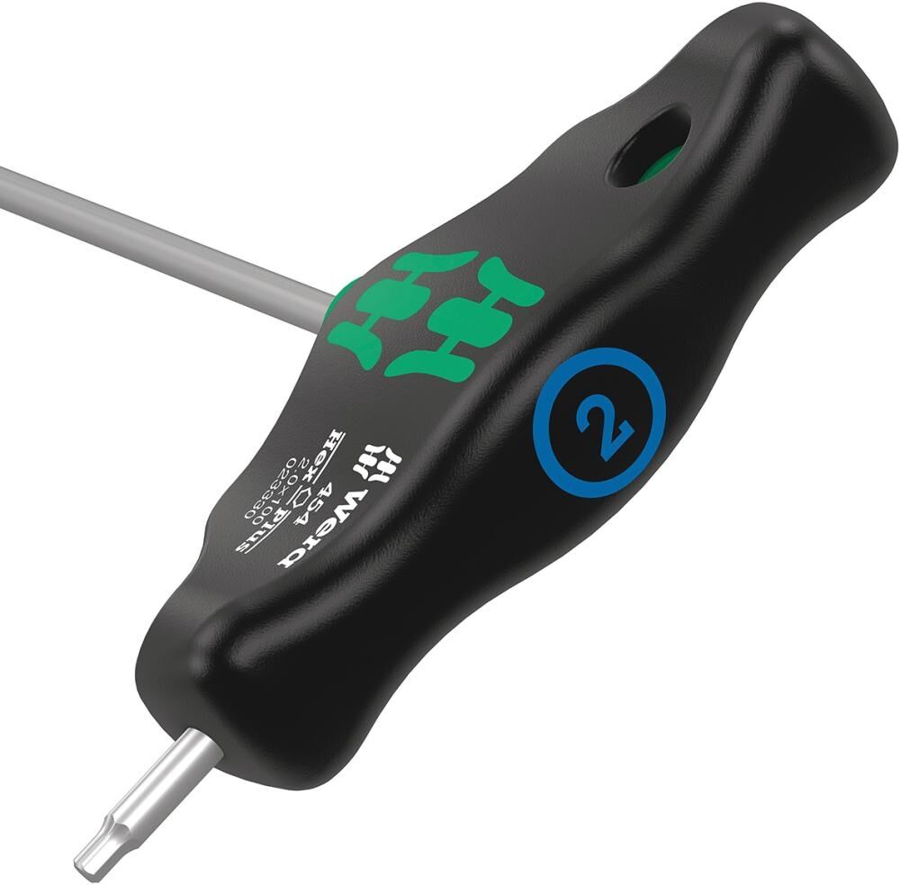 WERA Schraubendreher T-Griff 2x100mm ohne Haltefunktion & Seitenabtrieb