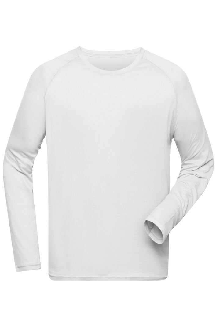 JAMES & NICHOLSON Langarmshirt Sport Gr. S white JN522