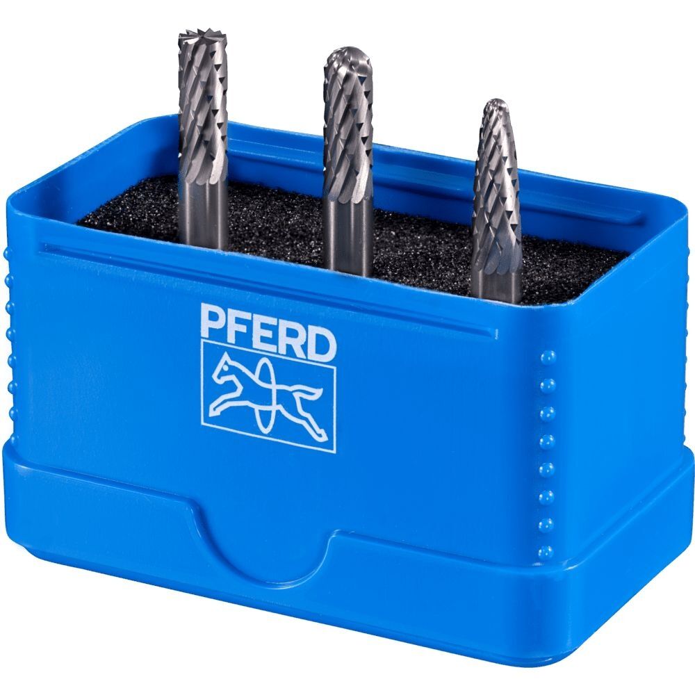 PFERD Frässtift Set HM 6mm 3-teilig ZYAS-WRC-RBF D 6mm Zahnung 3 Plus