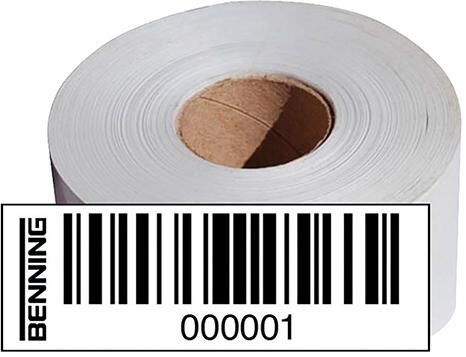 BENNING Barcodeetiketten Nr. 1-1000