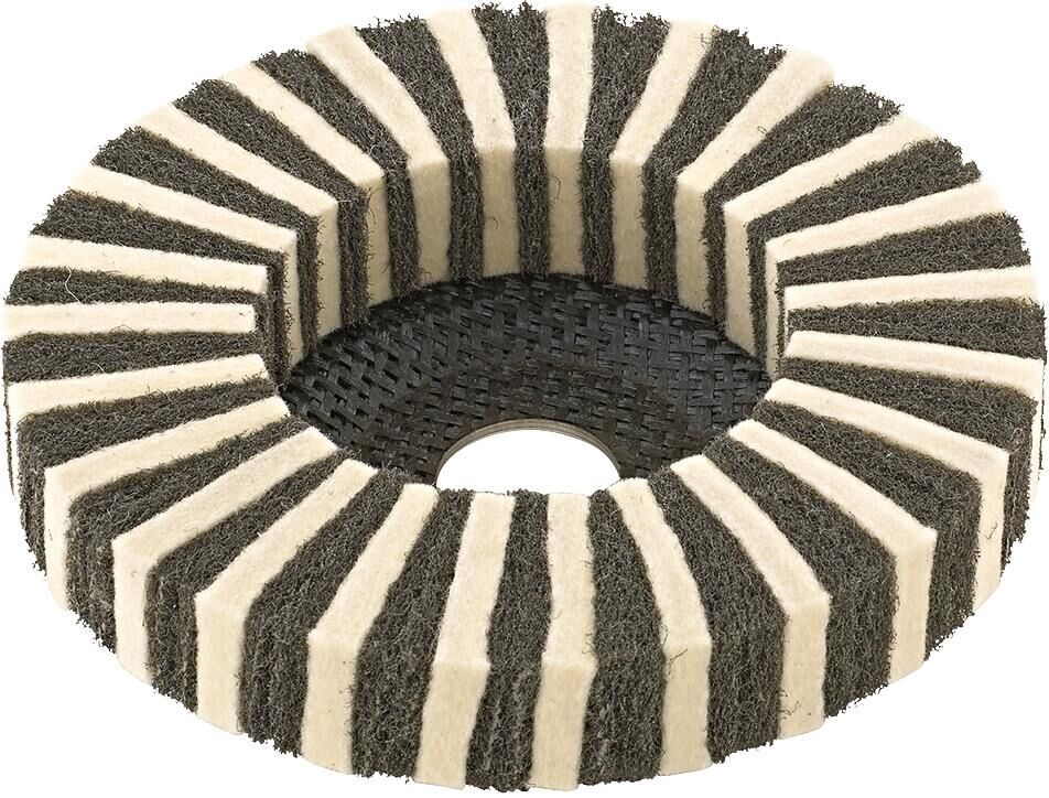FORMAT Fächerschleifscheibe Filz kombinierte 125mm Schleifvlies