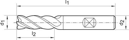FORMAT Schaftfräser 16mm Z4 DIN6527 VHM TiAlN HB