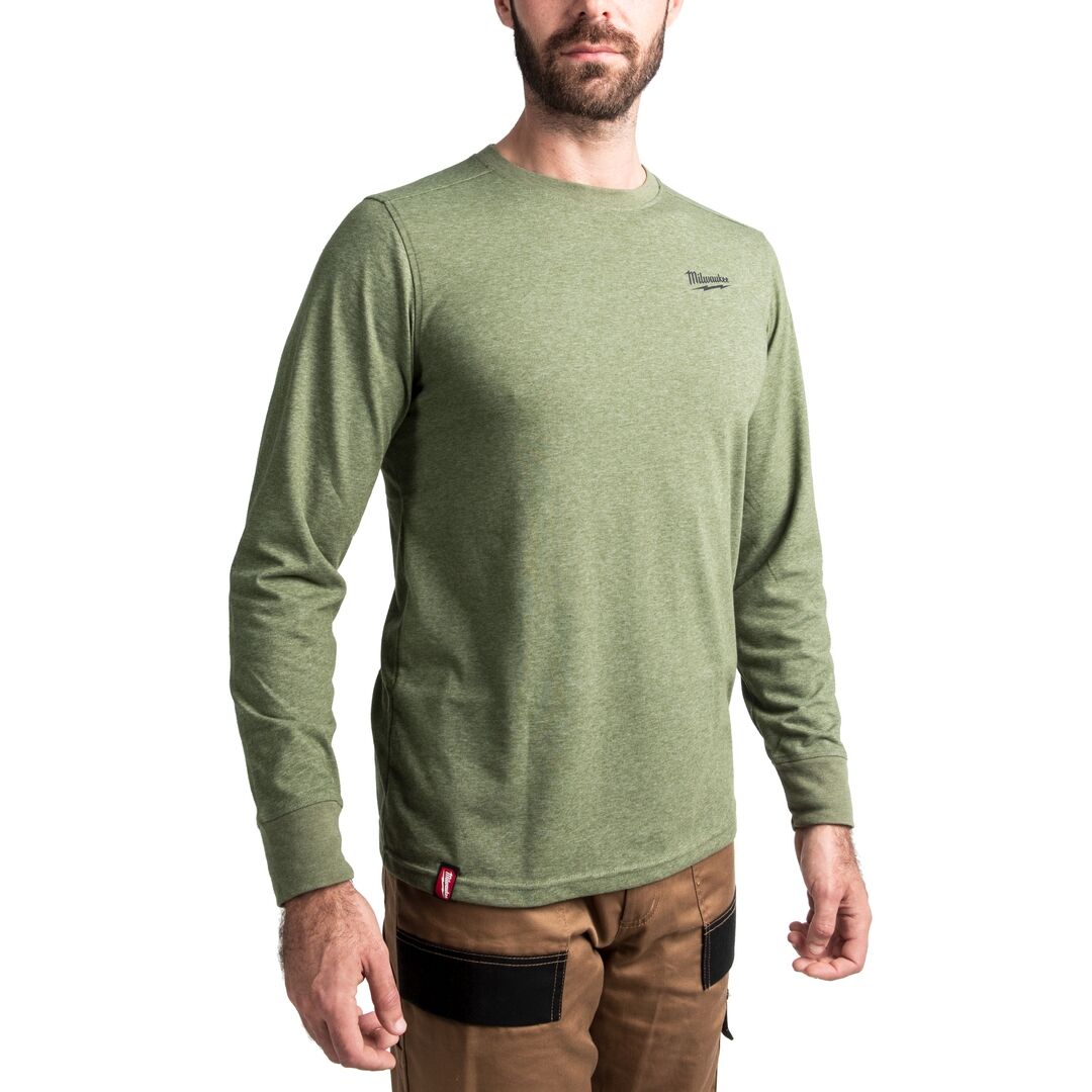 MILWAUKEE Hybrid Langarmshirt HTLSBL grün Gr. XXL