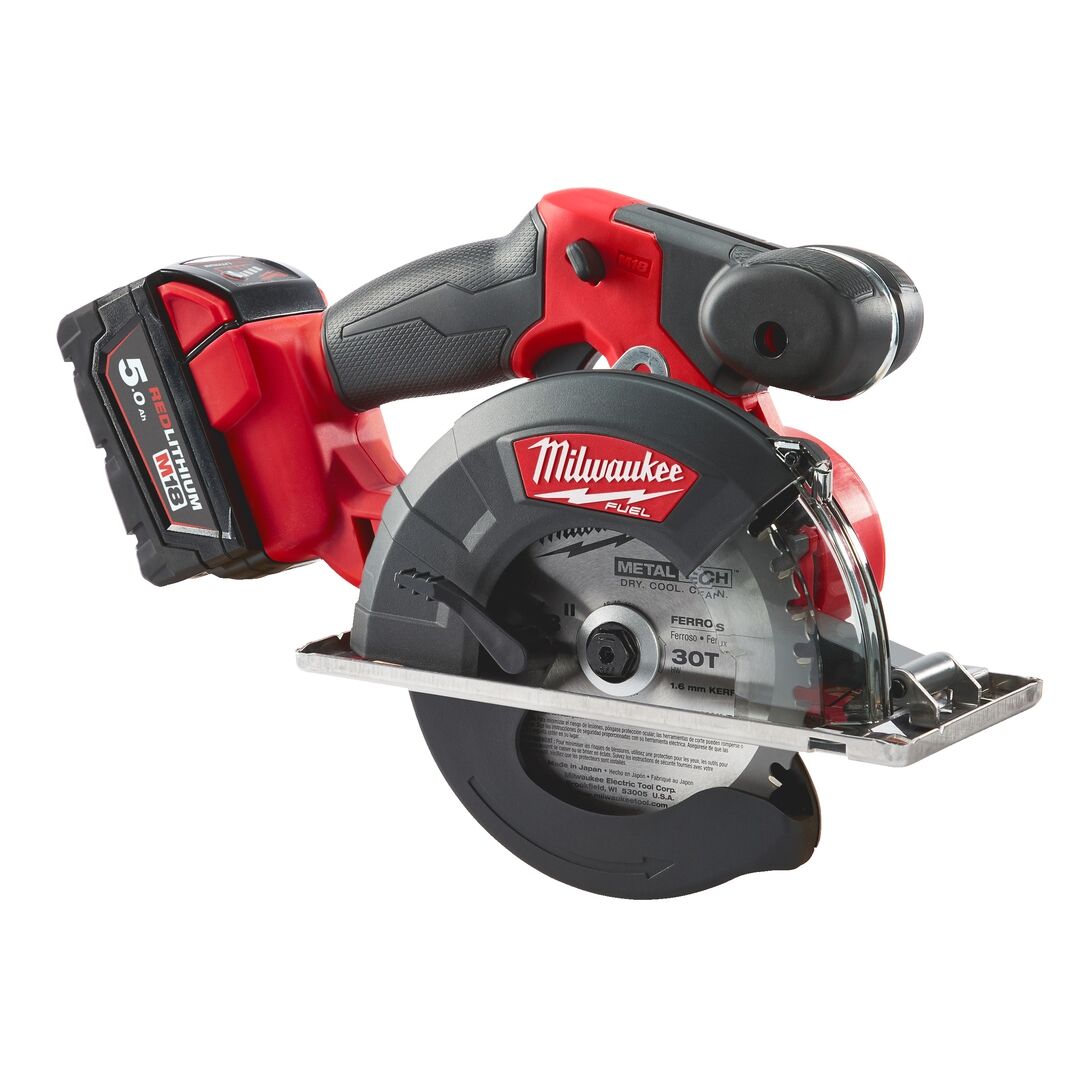 MILWAUKEE Akku-Metallkreissäge M18 FMCS-502X 2x18V 5Ah Ladegerät