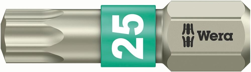 WERA Bit 1/4" T25x25mm rostfrei DIN3126 C 6,3