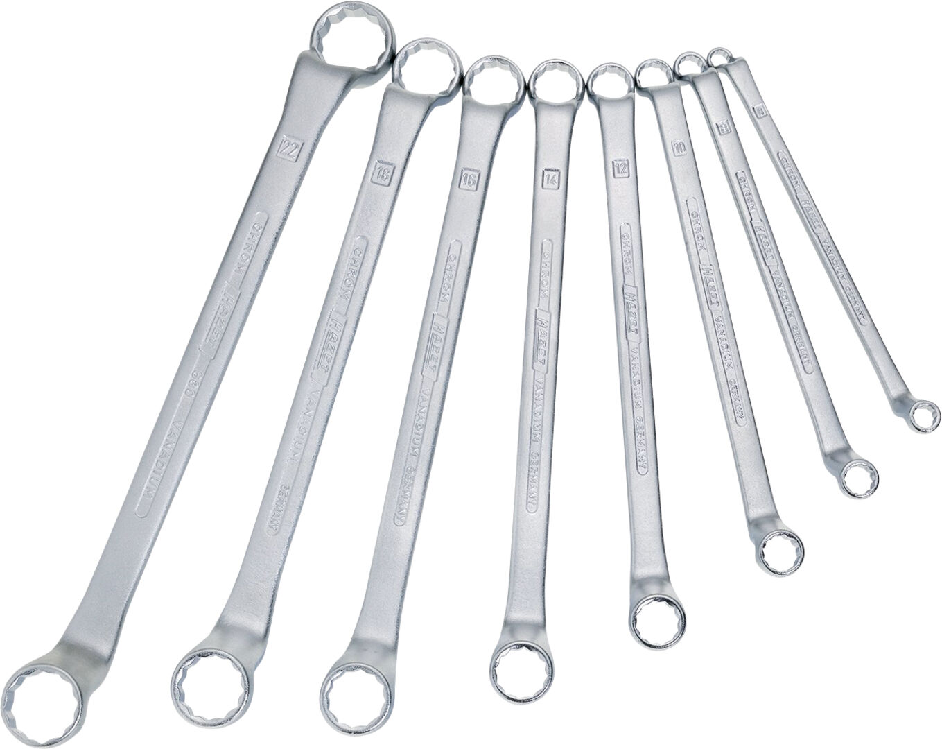 HAZET Doppel-Ringschlüssel-Set DIN838 630/8 6-22mm 8-teilig