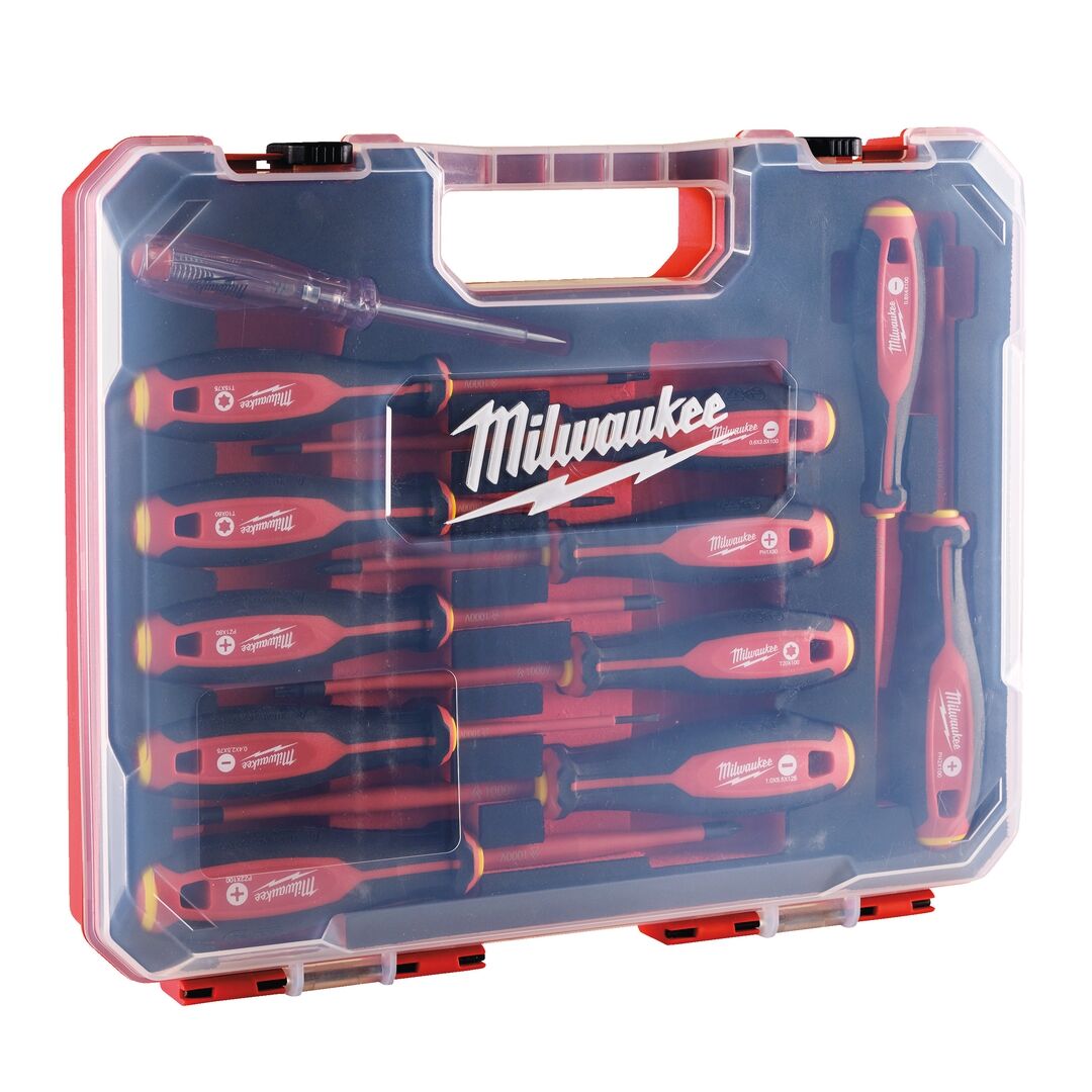 MILWAUKEE Schraubendreher Set VDE PH/PZ/SL/T/Spannungsprüfer Tri-Lobe