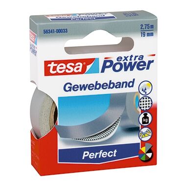 TESA Gewebeband extra Power Perfect 56341-00033 19mmx2,75m grau