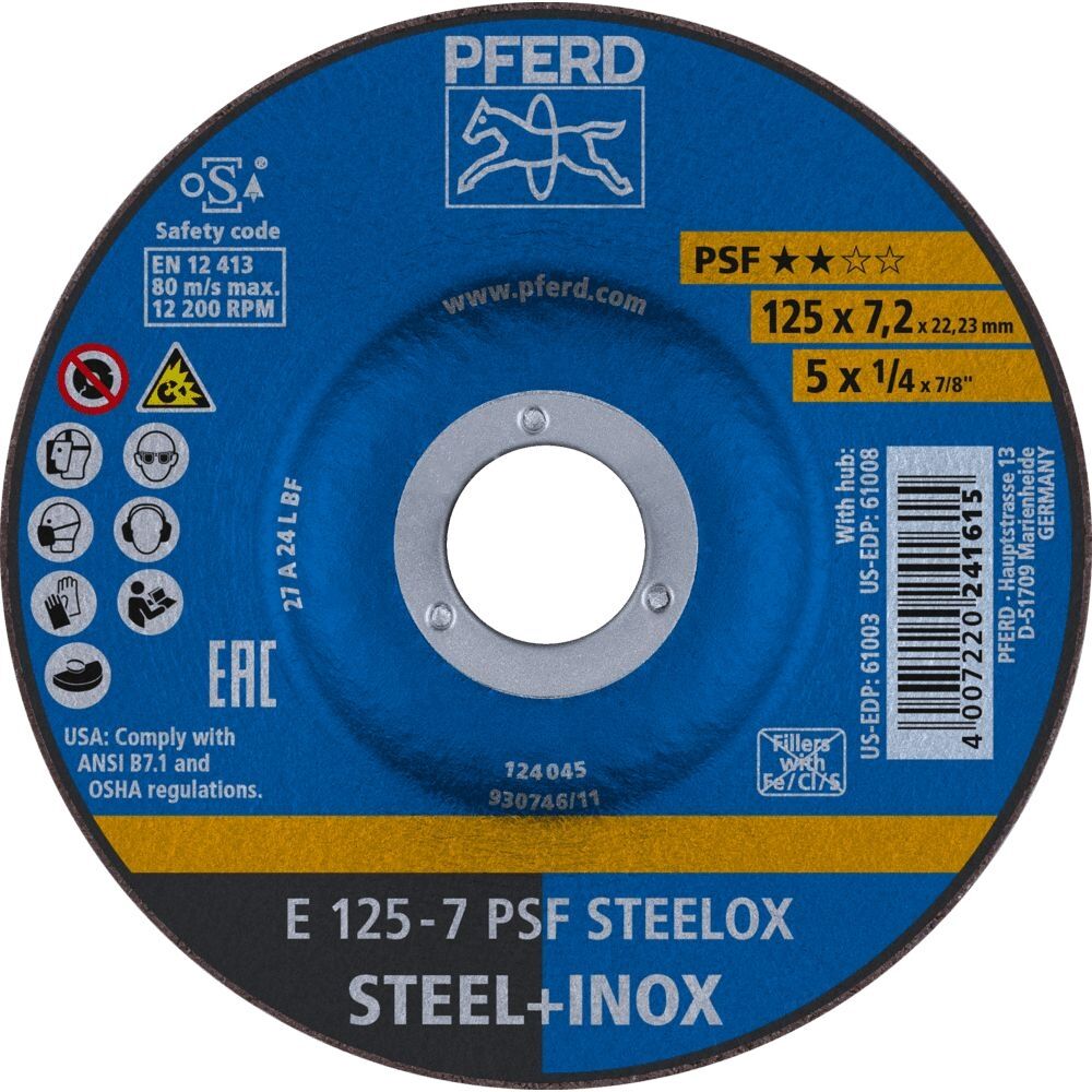 PFERD Schruppscheibe E 125-7 A 24L PSF