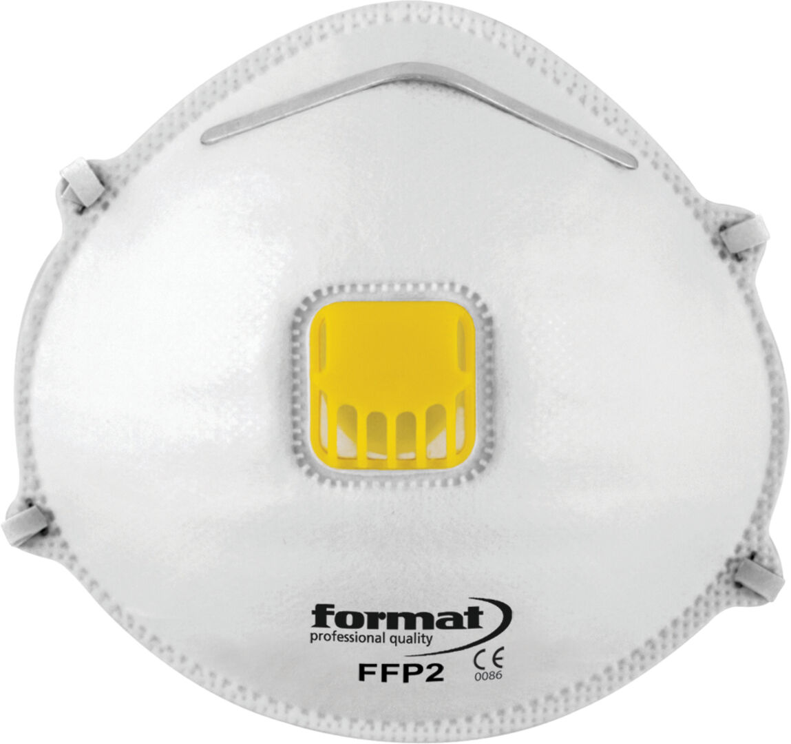 FORMAT Atemschutzkonturmaske Atemschutzmaske mit Ventil FFP2