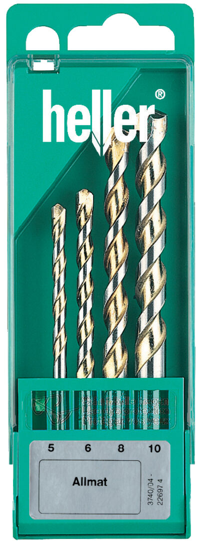 HELLER Mehrzweckbohrer Allmat Set 4tlg. 5-10mm