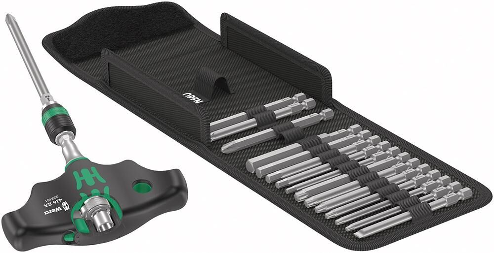 WERA Bit Set Kraftform Kompakt 17-teilig 400 RA