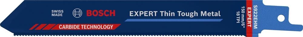 BOSCH Säbelsägeblatt Expert Thin Tough Metal S 922 EHM 10 Stück