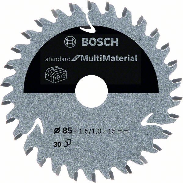 BOSCH Kreissägeblatt 85x1,5/1x15mm 30 Z Standard for Multimaterial