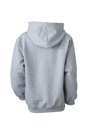 JAMES & NICHOLSON JN Hooded Sweat Junior JN047K 80%BW/20%PES grey-heather Größe XS