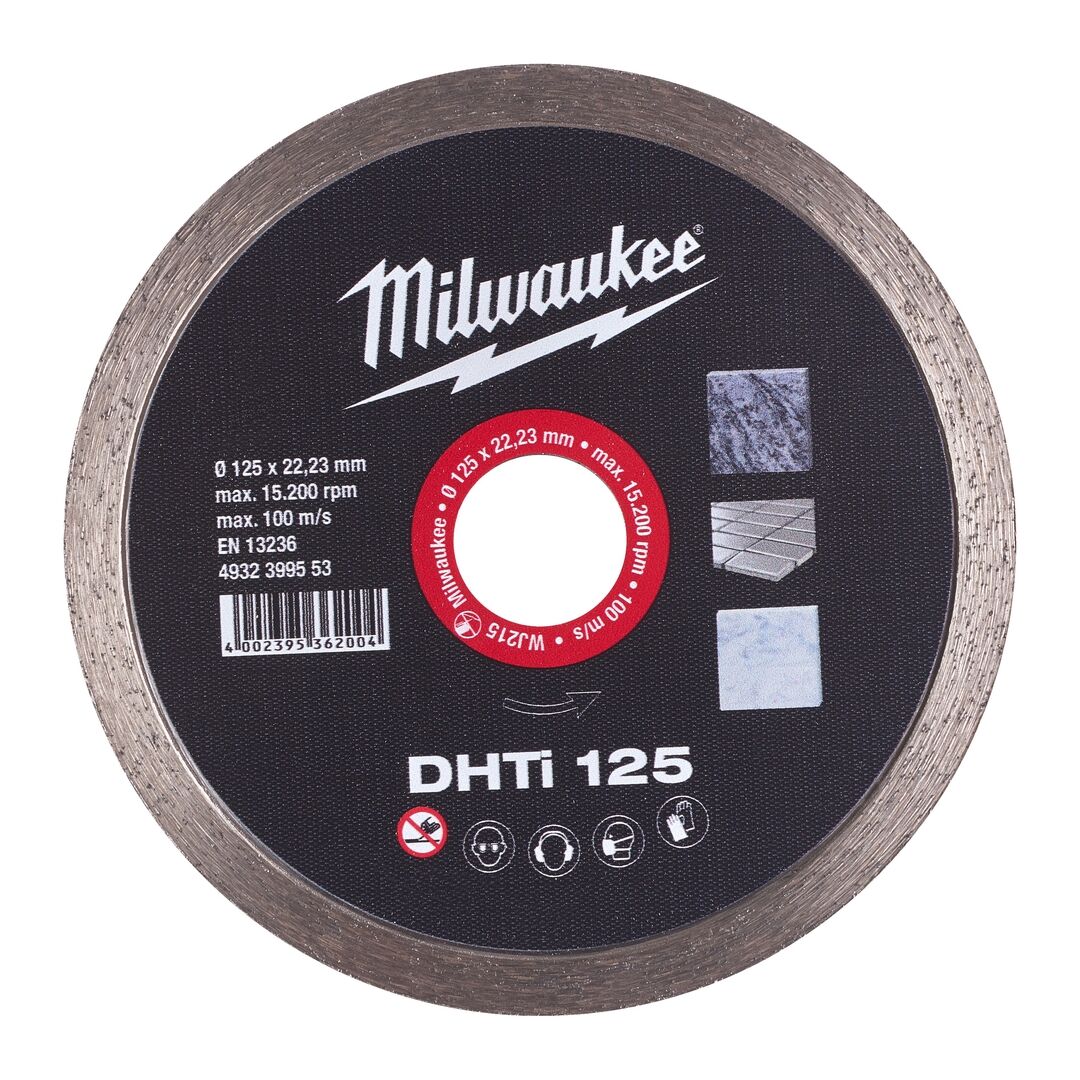 MILWAUKEE Diamanttrennscheibe DHTi 125mm Keramik Naturstein geschlossen