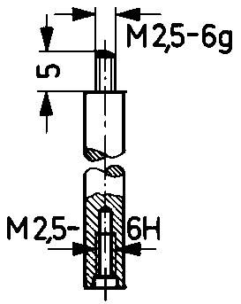 KÄFER Verlängerungsstück für Messeinsatz 70mm