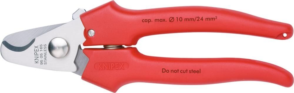 KNIPEX Kabelschere 165mm Kunststoffüberzug 95 05 165