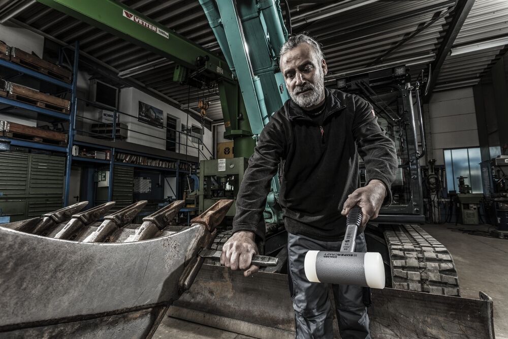HALDER Schonhammer Stahlrohr 30mm rückschlagfrei